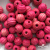 0309-Бусины деревянные "ОмТекс", 16 мм, упак.50+/-3шт, цв.023-розовый - купить в Кемерово. Цена: 62.22 руб.