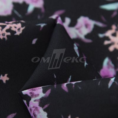 Плательная ткань "Фламенко" 20.1, 80 гр/м2, шир.150 см, принт растительный - купить в Кемерово. Цена 241.49 руб.