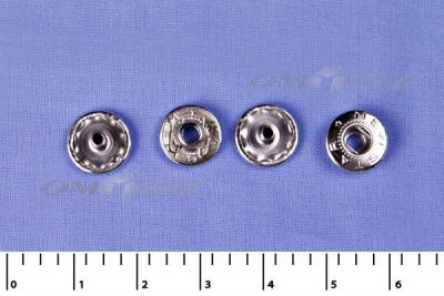 Кнопки металл Ф-12,5 (1440 +/-20 шт) "альфа" никель с рисунком - купить в Кемерово. Цена: 2 853.69 руб.