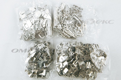 Крючки брючные 4 шипа "Стром" 144 шт. никель - купить в Кемерово. Цена: 383.97 руб.