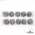 119-01 Кнопки пришивные декоративные металл 21 мм, цв.-никель - купить в Кемерово. Цена: 21.54 руб.