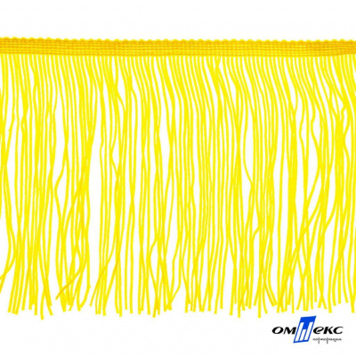 Бахрома для одежды (вискоза), шир.15 см, (упак.10 ярд), цв. 34 - жёлтый - купить в Кемерово. Цена: 617.40 руб.