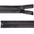 Молния водонепроницаемая PVC Т-7, 60 см, разъемная, цвет (301) т.серый - купить в Кемерово. Цена: 49.39 руб.