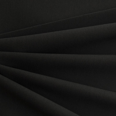 Костюмная ткань с вискозой "Меган", 210 гр/м2, шир.150см, цвет чёрный - купить в Кемерово. Цена 378.55 руб.