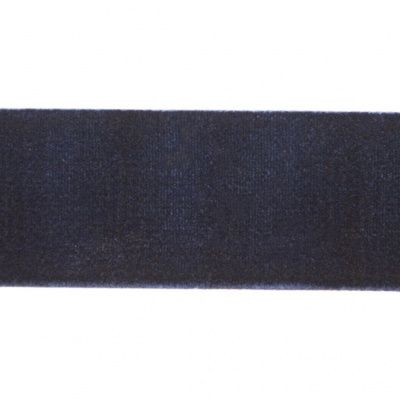 Лента бархатная нейлон, шир.25 мм, (упак. 45,7м), цв.180-т.синий - купить в Кемерово. Цена: 800.84 руб.