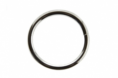 Кольцо металлическое d-32 мм, цв.-никель - купить в Кемерово. Цена: 3.54 руб.