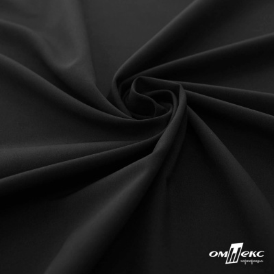 Плательная ткань "Невада", 120 гр/м2, шир.150 см, цвет чёрный - купить в Кемерово. Цена 254.22 руб.