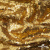 Трикотажное полотно, Сетка с пайетками,188 гр/м2, шир.140 см, цв.-тем.золото (#51) - купить в Кемерово. Цена 505.15 руб.