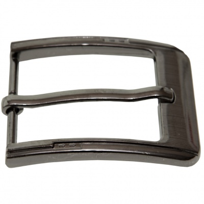Пряжка металлическая для мужского ремня SC035#6 (шир.ремня 40 мм), цв.-тем.никель - купить в Кемерово. Цена: 43.93 руб.