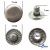 Кнопка металлическая "Альфа" с пружиной, 15 мм (уп. 720+/-20 шт), цвет никель - купить в Кемерово. Цена: 1 466.73 руб.