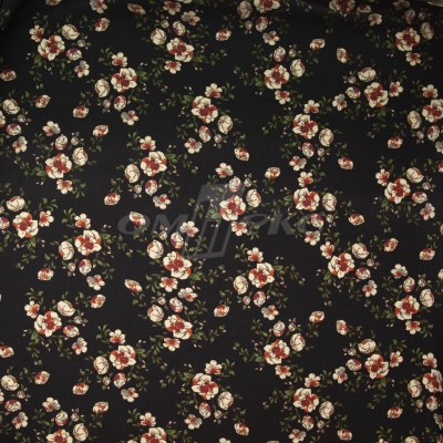 Плательная ткань "Фламенко" 3.1, 80 гр/м2, шир.150 см, принт растительный - купить в Кемерово. Цена 239.03 руб.