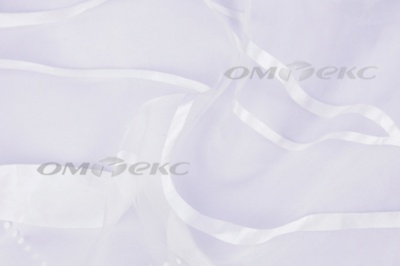 Органза деворэ 686 "Кристина" С1 (белый), 280 см - купить в Кемерово. Цена 571.15 руб.