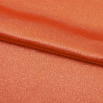 Поли креп-сатин 18-1445, 120 гр/м2, шир.150см, цвет оранжевый - купить в Кемерово. Цена 155.57 руб.