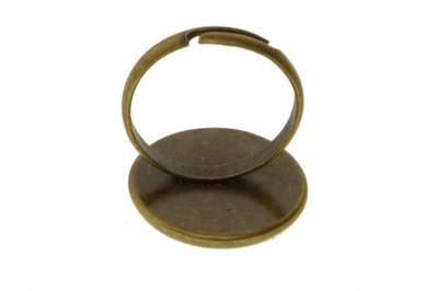 Заготовка для рукоделия металлическая фигурная для кольца 15мм - купить в Кемерово. Цена: 7.44 руб.