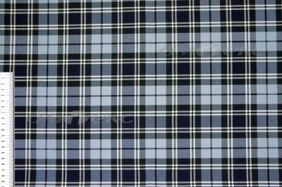 Ткань костюмная клетка Т7274 2004, 220 гр/м2, шир.150см, цвет т.синий/гол/бел - купить в Кемерово. Цена 