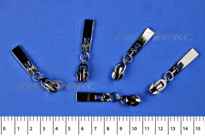 Слайдер декоративный, металлический №1/спираль Т7/никель - купить в Кемерово. Цена: 6.29 руб.