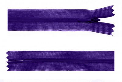 Молния потайная Т3 866, 50 см, капрон, цвет фиолетовый - купить в Кемерово. Цена: 8.62 руб.