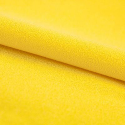 Креп стрейч Амузен 12-0752, 85 гр/м2, шир.150см, цвет жёлтый - купить в Кемерово. Цена 194.07 руб.