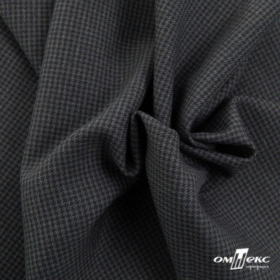 Ткань костюмная Пье-де-пуль 24013, 210 гр/м2, шир.150см, цвет т.серый - купить в Кемерово. Цена 334.18 руб.