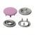 Кнопка рубашечная (закрытая) 9,5мм - эмаль, цв.003 - розовый - купить в Кемерово. Цена: 5.74 руб.