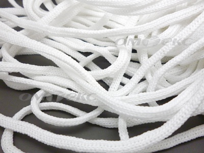 Шнур В-036 4 мм мелкое плетение 100 м белый - купить в Кемерово. Цена: 2.02 руб.
