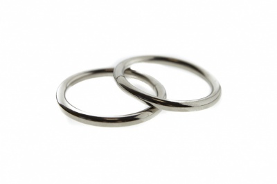 Кольцо металлическое d-32 мм, цв.-никель - купить в Кемерово. Цена: 3.54 руб.