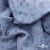 Ткань Муслин принт, 100% хлопок, 125 гр/м2, шир. 140 см, #2308 цв. 69 серо-голубой с цветком - купить в Кемерово. Цена 413.11 руб.