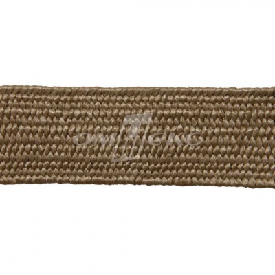 Тесьма отделочная полипропиленовая плетеная эластичная #2, шир. 40мм, цв.- соломенный - купить в Кемерово. Цена: 51.51 руб.