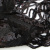 Трикотажное полотно с пайетками, шир.130 см, #311-бахрома чёрная - купить в Кемерово. Цена 1 183.35 руб.