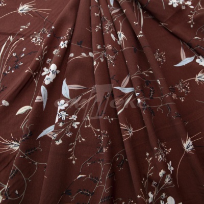 Плательная ткань "Фламенко" 2.2, 80 гр/м2, шир.150 см, принт растительный - купить в Кемерово. Цена 239.03 руб.