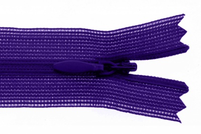 Молния потайная Т3 866, 20 см, капрон, цвет фиолетовый - купить в Кемерово. Цена: 5.27 руб.