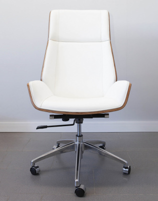 Кресло из натуральной кожи, каркас дерево арт. FX-BC06 - купить в Кемерово. Цена 34 820.52 руб.