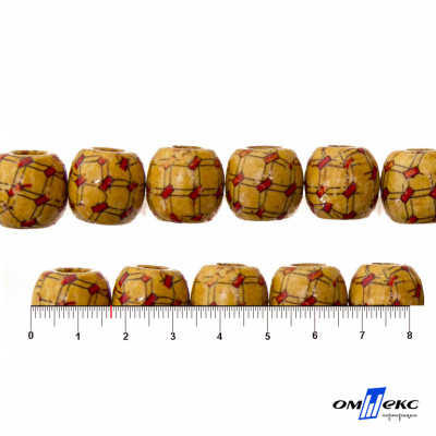 0189-Бусины деревянные "ОмТекс", 17 мм, упак.50+/-3шт - купить в Кемерово. Цена: 83.66 руб.