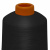 Нитки текстурированные кручёные, намот. 15 000 м, цвет чёрный - купить в Кемерово. Цена: 237.24 руб.