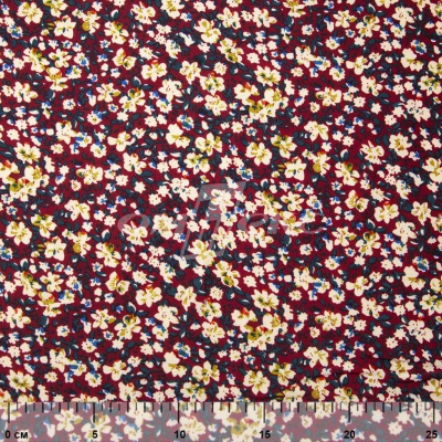 Плательная ткань "Софи" 5.1, 75 гр/м2, шир.150 см, принт растительный - купить в Кемерово. Цена 241.49 руб.