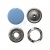 Кнопка рубашечная (закрытая) 9,5мм - эмаль, цв.182 - св.голубой - купить в Кемерово. Цена: 5.74 руб.