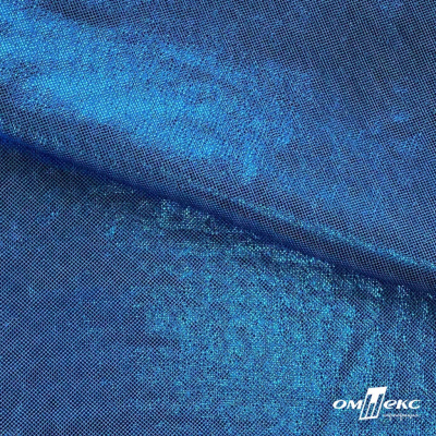 Трикотажное полотно голограмма, шир.140 см, #602 -голубой/голубой - купить в Кемерово. Цена 385.88 руб.