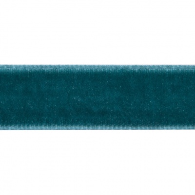 Лента бархатная нейлон, шир.12 мм, (упак. 45,7м), цв.65-изумруд - купить в Кемерово. Цена: 396 руб.