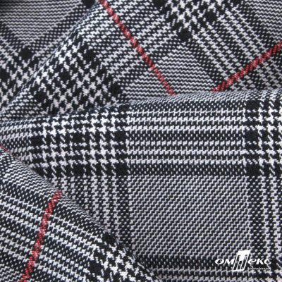 Ткань костюмная "Клер" 80% P, 16% R, 4% S, 200 г/м2, шир.150 см,#10 цв-серый/красный - купить в Кемерово. Цена 412.02 руб.