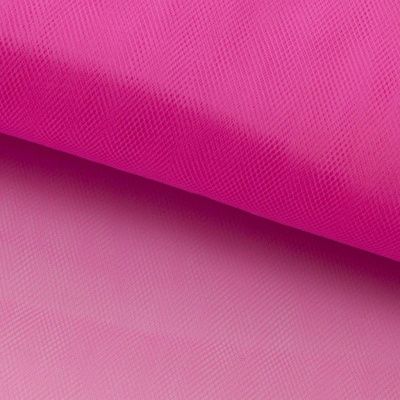 Фатин матовый 16-31, 12 гр/м2, шир.300см, цвет барби розовый - купить в Кемерово. Цена 101.95 руб.