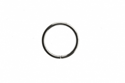 Кольцо металлическое d-15 мм, цв.-никель - купить в Кемерово. Цена: 2.45 руб.