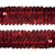 Тесьма с пайетками 3, шир. 30 мм/уп. 25+/-1 м, цвет красный - купить в Кемерово. Цена: 1 098.48 руб.