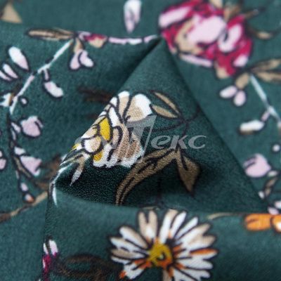 Плательная ткань "Фламенко" 6.1, 80 гр/м2, шир.150 см, принт растительный - купить в Кемерово. Цена 241.49 руб.