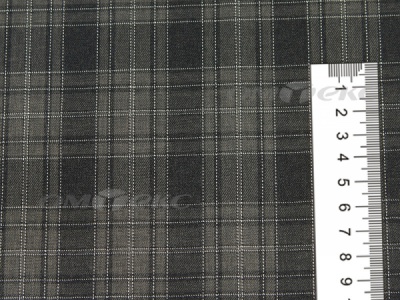 Ткань костюмная клетка 25235 2004, 185 гр/м2, шир.150см, цвет серый/бел - купить в Кемерово. Цена 