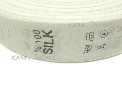 Состав и уход за тк.100% Silk (1000 шт) - купить в Кемерово. Цена: 520.46 руб.