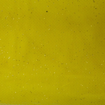 Сетка Глиттер, 24 г/м2, шир.145 см., желтый - купить в Кемерово. Цена 117.24 руб.