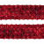 Тесьма с пайетками 3, шир. 35 мм/уп. 25+/-1 м, цвет красный - купить в Кемерово. Цена: 1 308.30 руб.